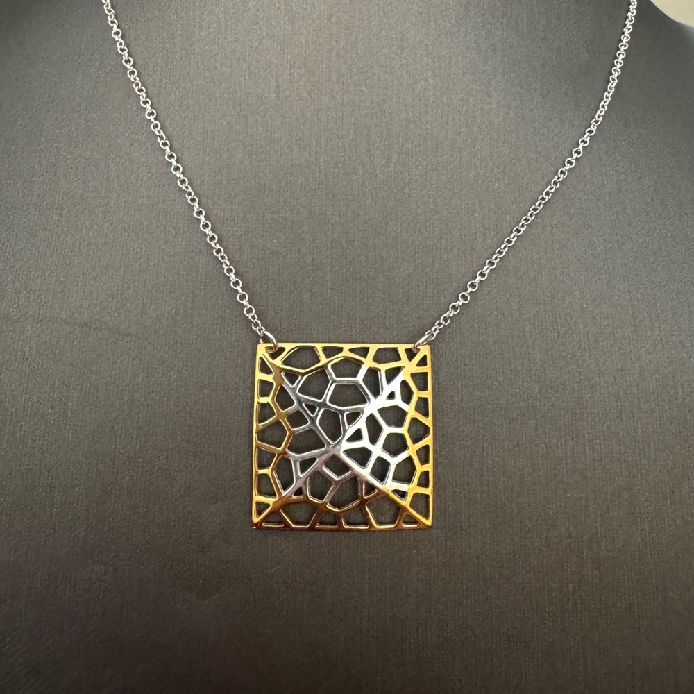 NWT Argento Vivo Sterling Silver Geometric Pendant